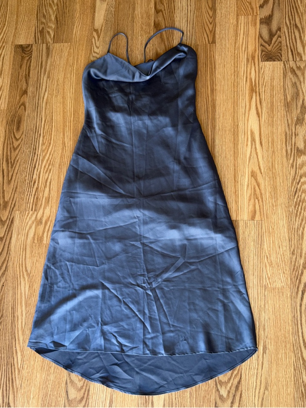 Abercrombie and fitch cowl neck satin slip dress